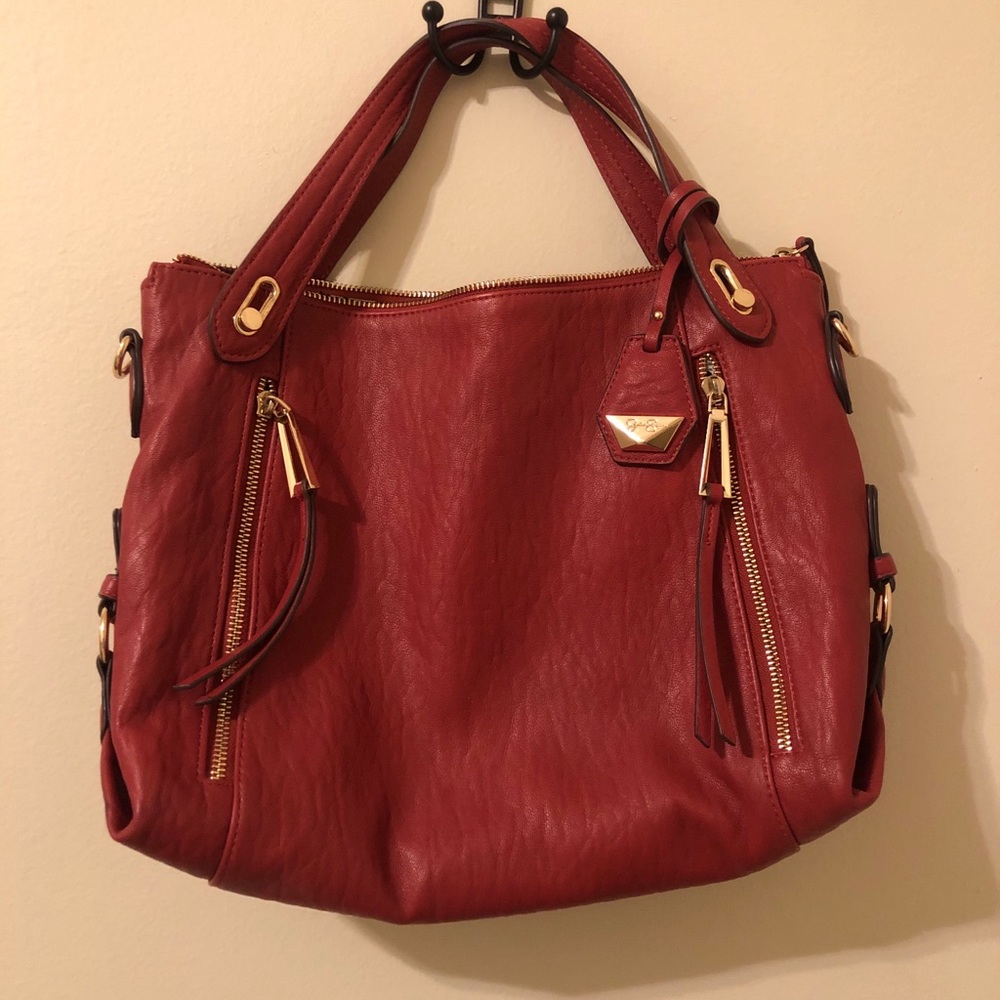 Jessica Simpson Red Leather Purse